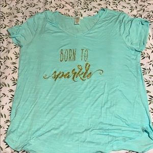 Born to Sparkle, nighttime t shirt